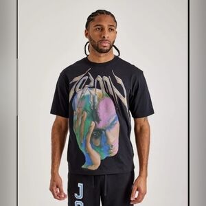 Jordan Sport Dri-FIT Graphic Short Sleeve Shirt ~ Black HJ2348-010 Men's: L *NWT